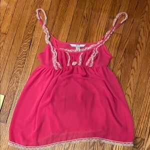 Vintage Victoria’s Secret pink/white nightgown/lingerie (size M)